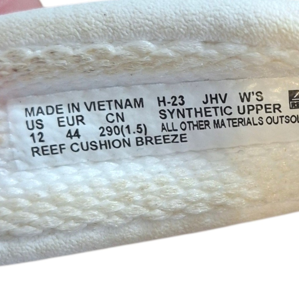 Reef Cushion Breeze Womens‎ Flip Flops White Tan Sandals Size 12 RF0A3ONL - Picture 5 of 5